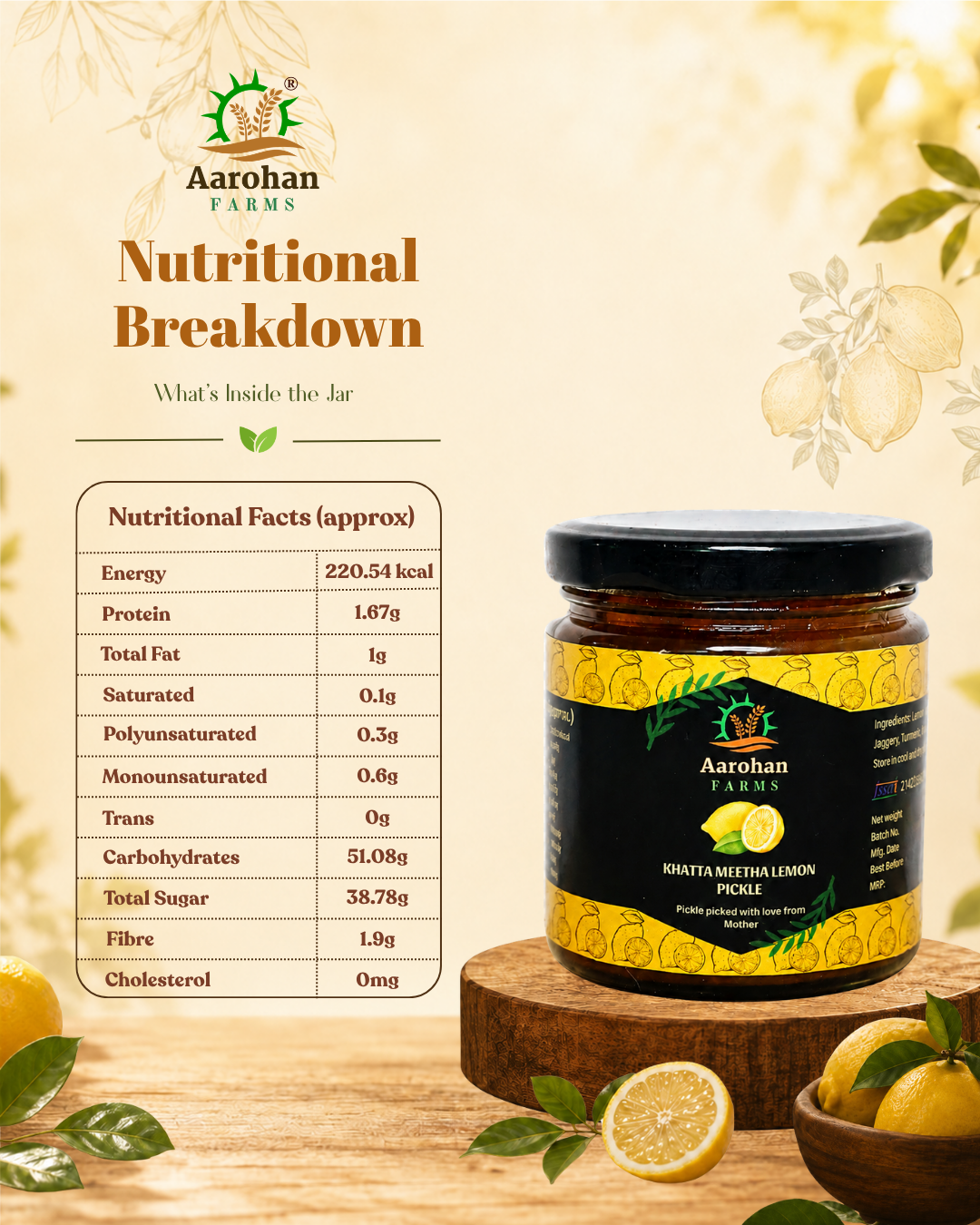 Lemon Pickle - Meetha (200 GM)