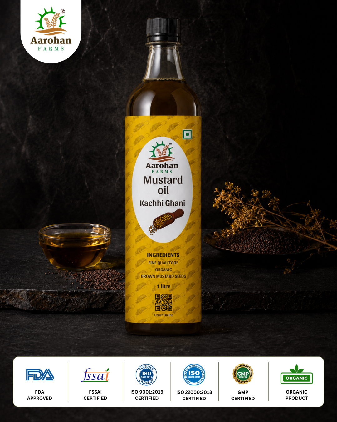 Mustard Oil - Kacchi Ghani (Wood Pressed)