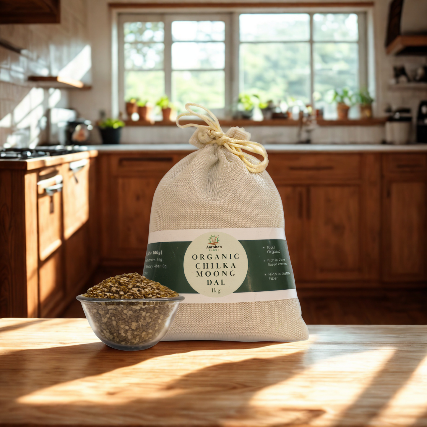 MoongDal Chilka - Organic (1 KG)