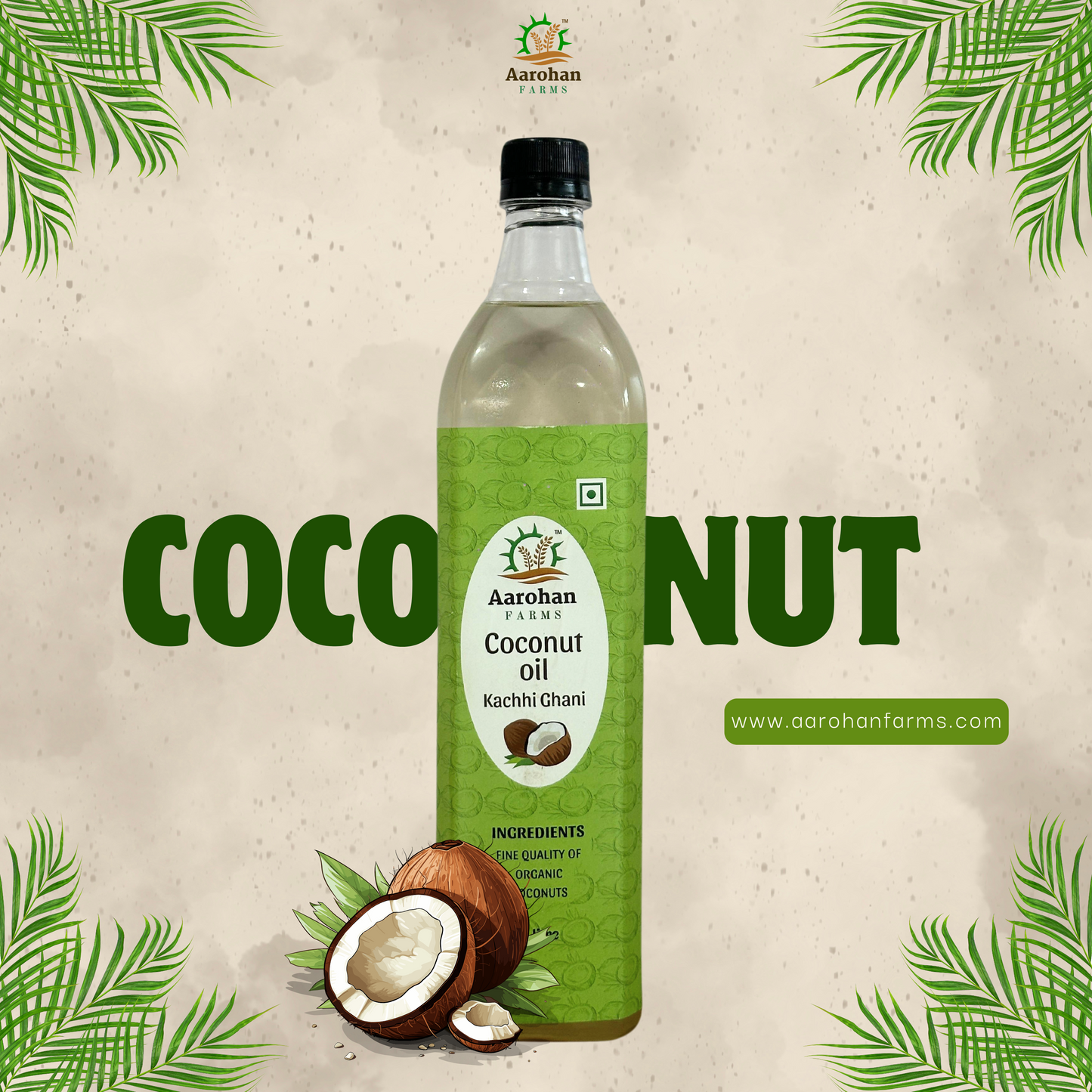 Coconut Oil - Kacchi Ghani (Wood Pressed)
