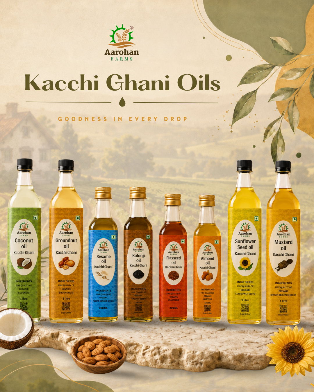 Kachhi Ghani - Cold Pressed Oil – Aarohan Agri Products