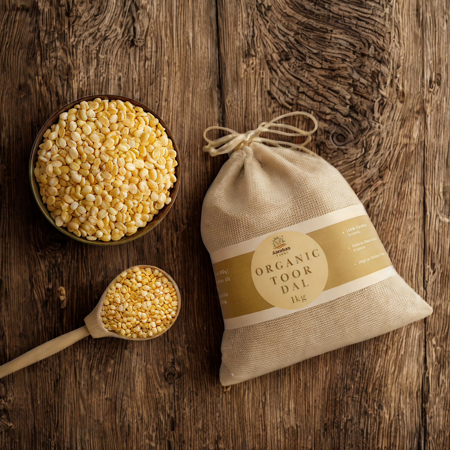 Toor Dal - Organic (1 KG)