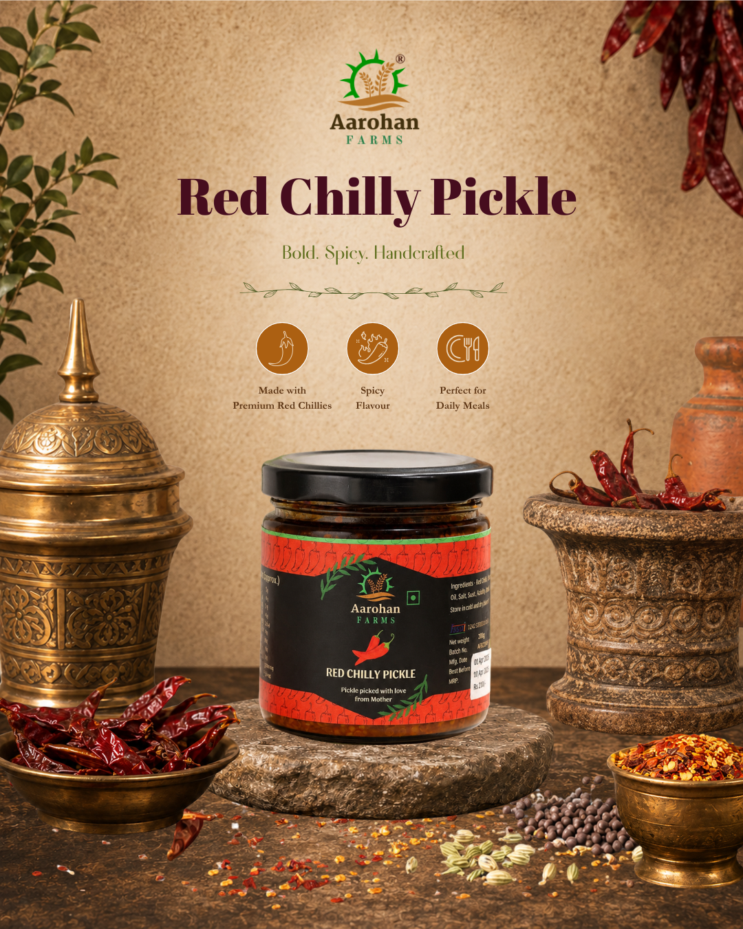 Red Chilly Pickle (200 GM)