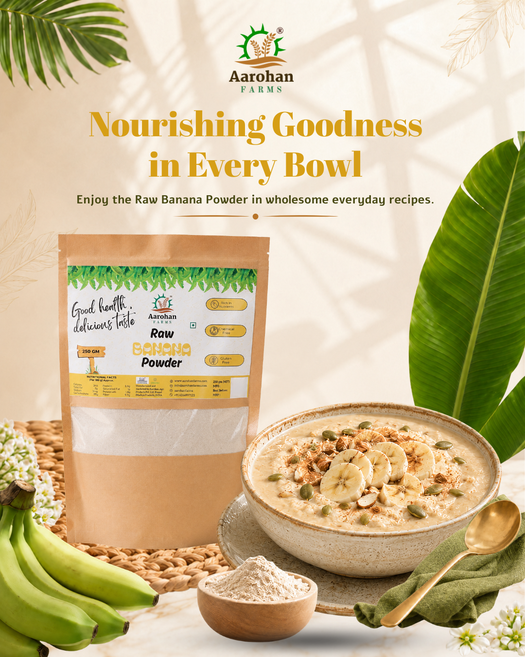 Raw Banana Powder (200 GM)