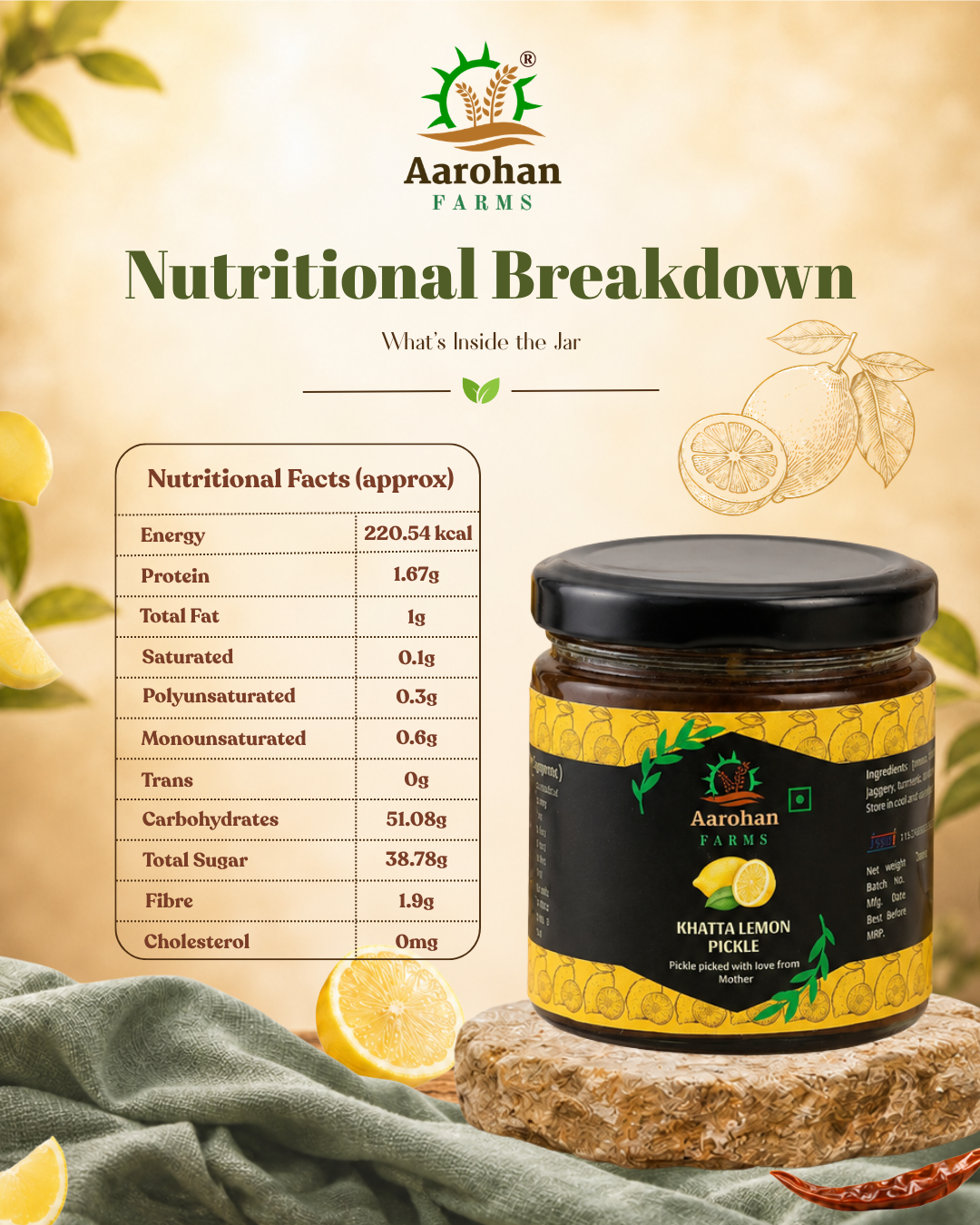 Lemon Pickle - Khatta (200 GM)