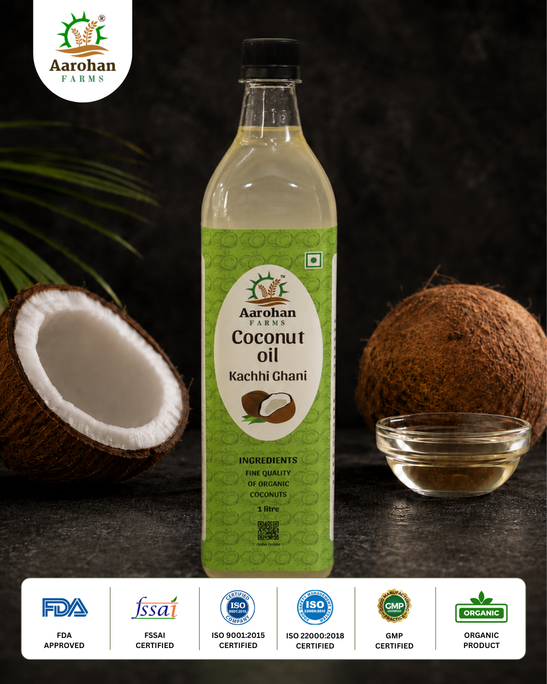 Coconut Oil - Kacchi Ghani (Wood Pressed)