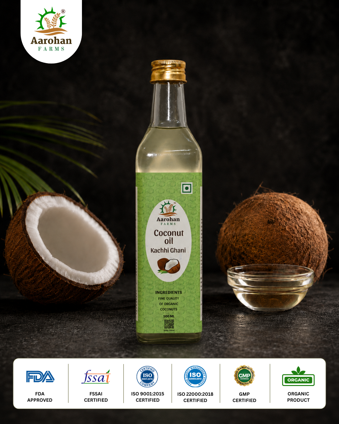 Coconut Oil - Kacchi Ghani (Wood Pressed)
