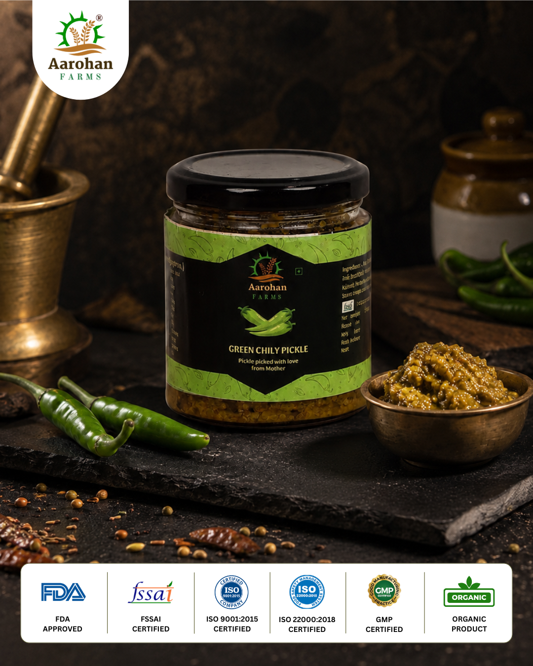 Green Chilly Pickle (200 GM)
