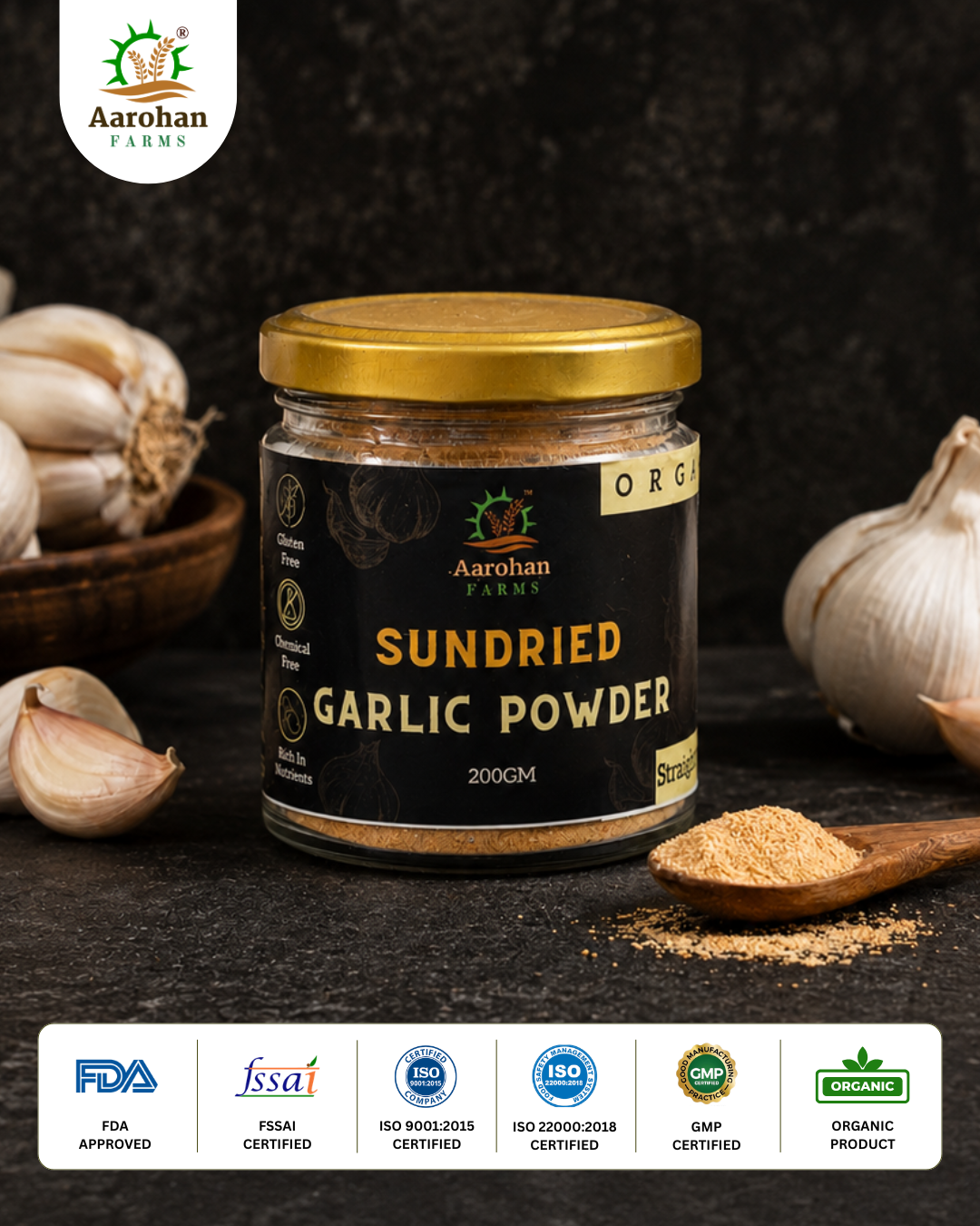 Sundried Garlic Powder (200 GM)