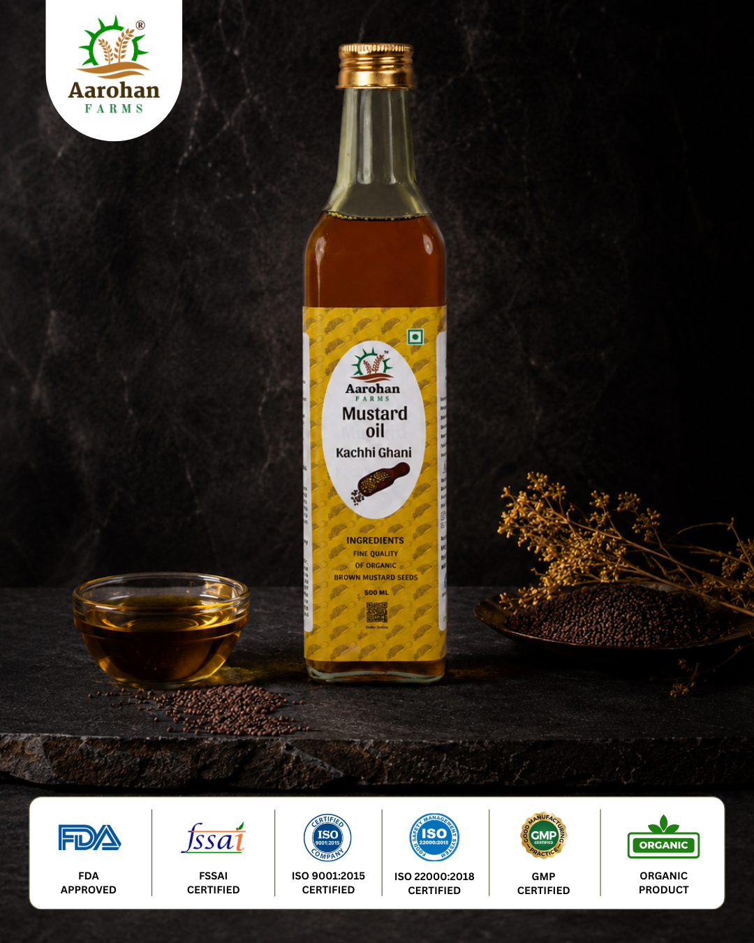 Mustard Oil - Kacchi Ghani (Wood Pressed)