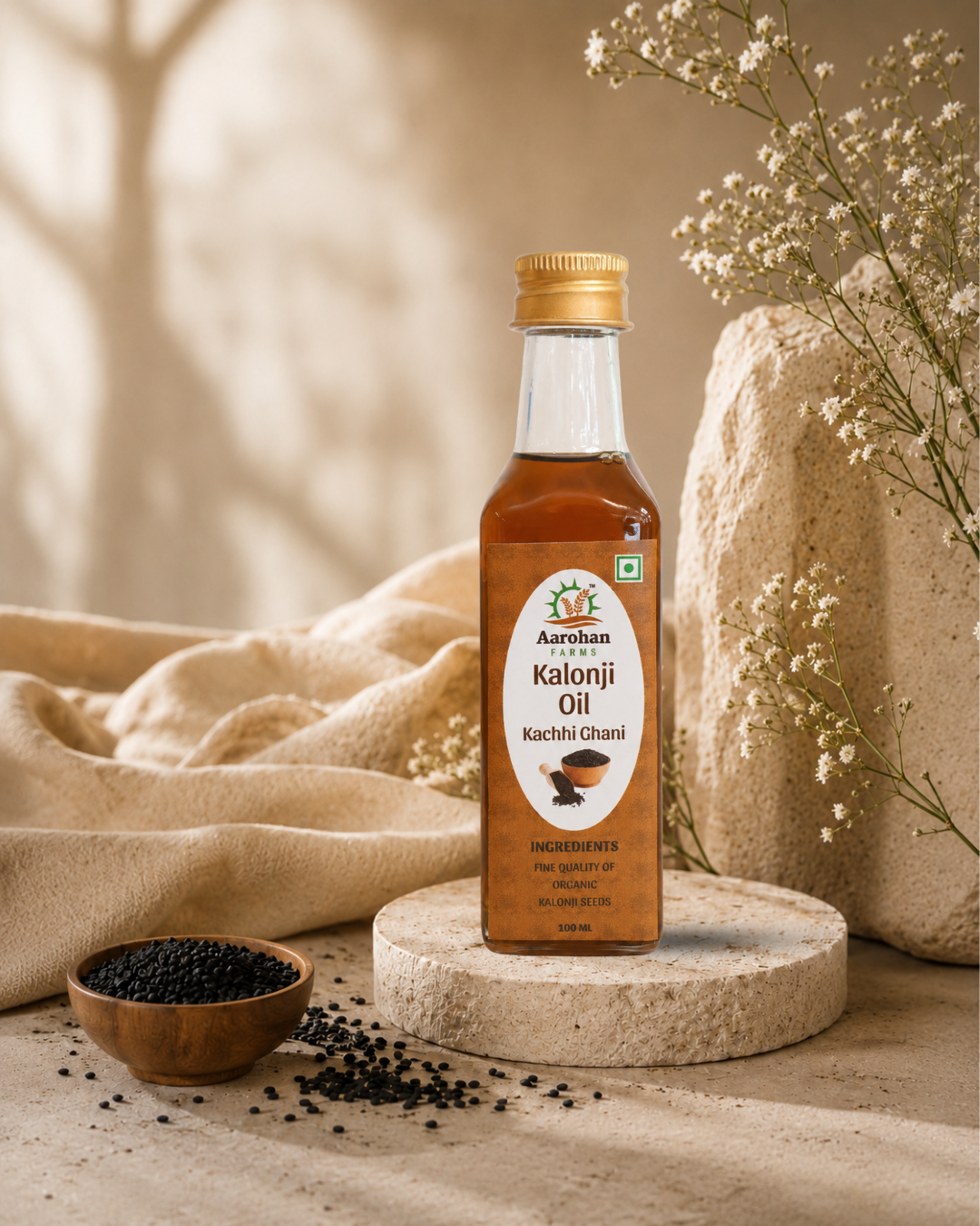 Kalonji Oil - Kacchi Ghani (Cold Pressed)