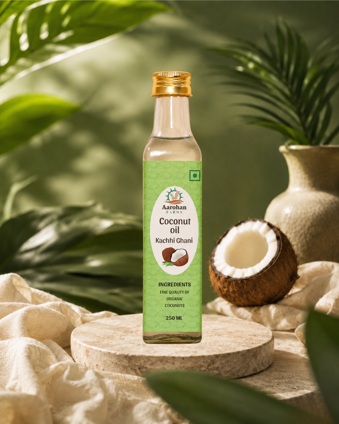 Coconut Oil - Kacchi Ghani (Wood Pressed)