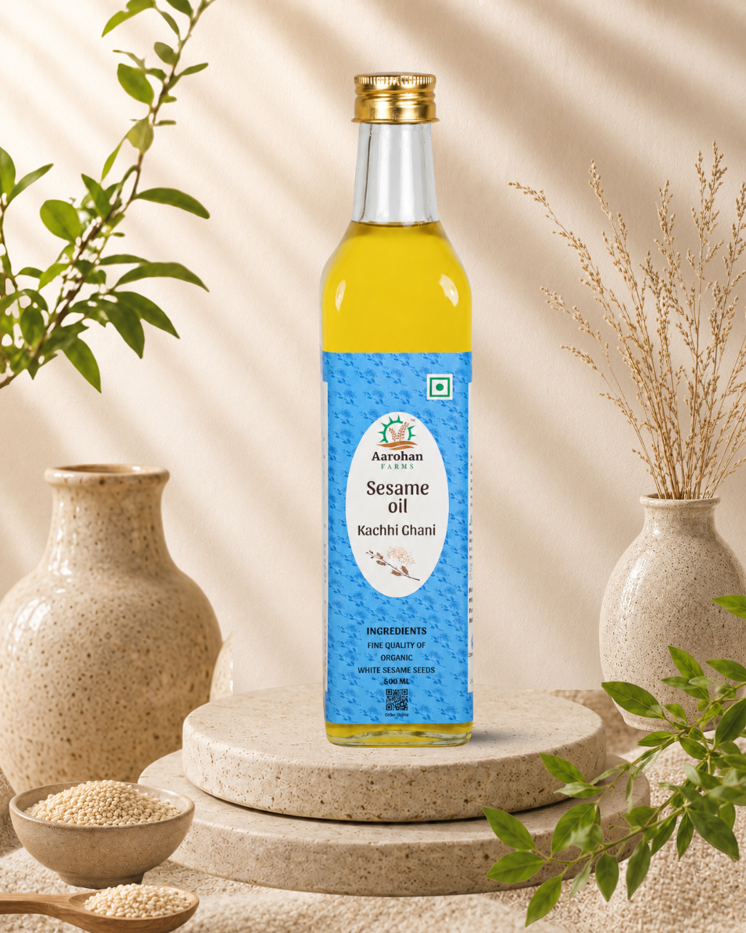 Sesame Oil - Kacchi Ghani (Wood Pressed)