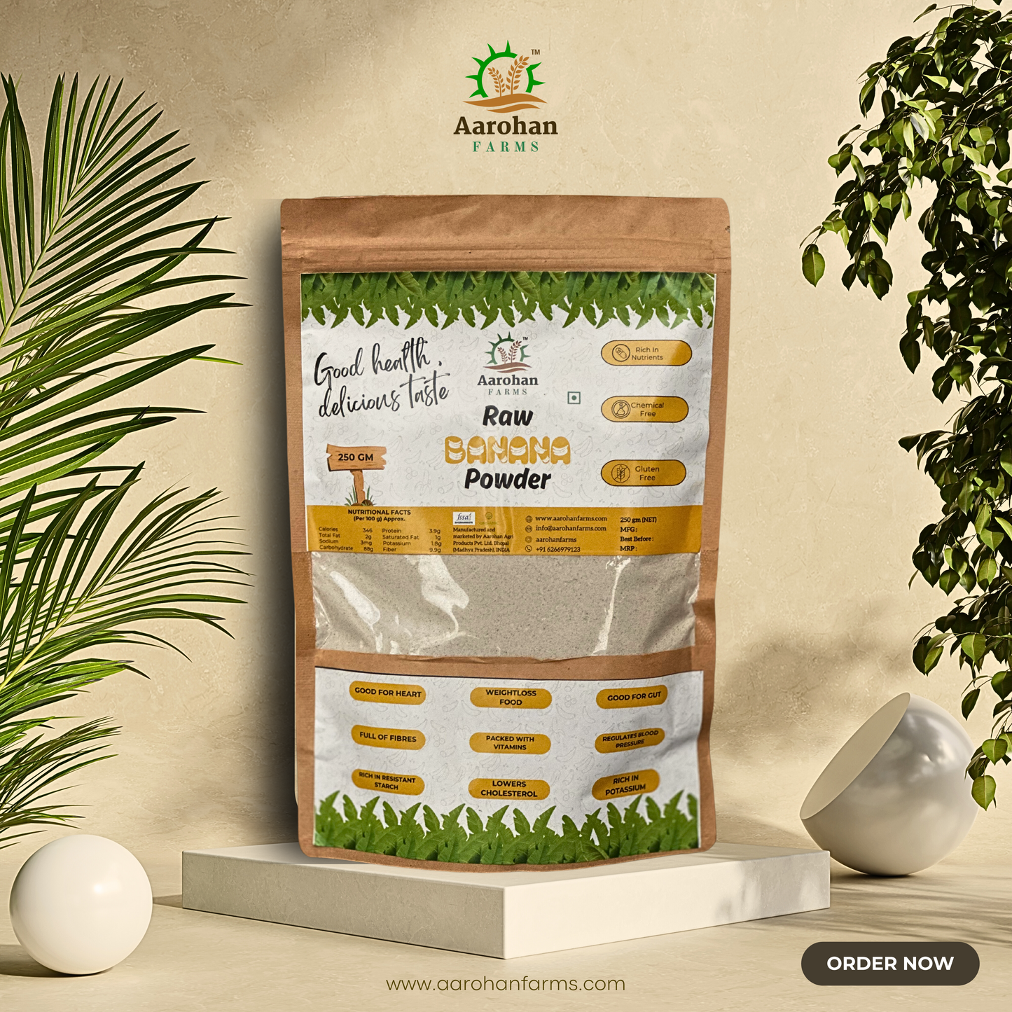 Raw Banana Powder (200 GM)